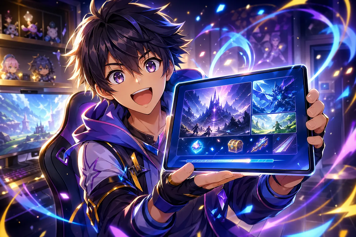 ロブロックスの最新ニュースと情報が流れるデジタルイラスト