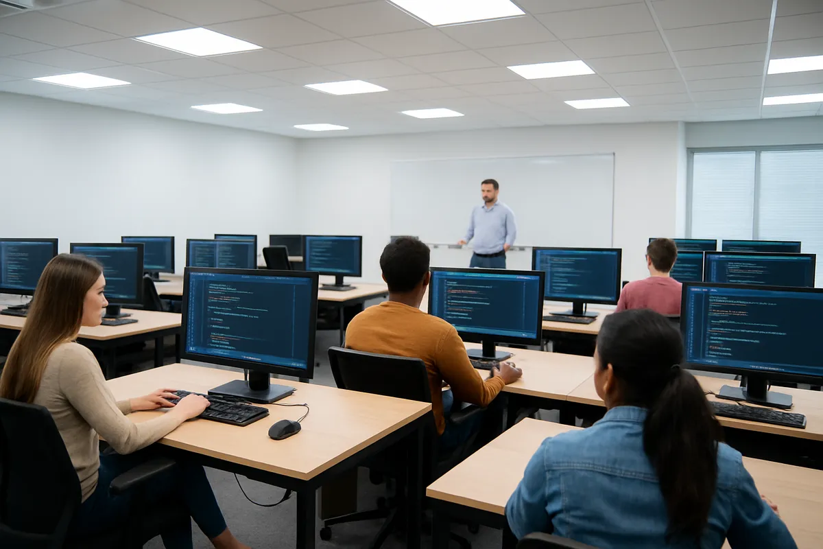 IT・情報系資格の学習と試験対策に関連する風景や作業シーン