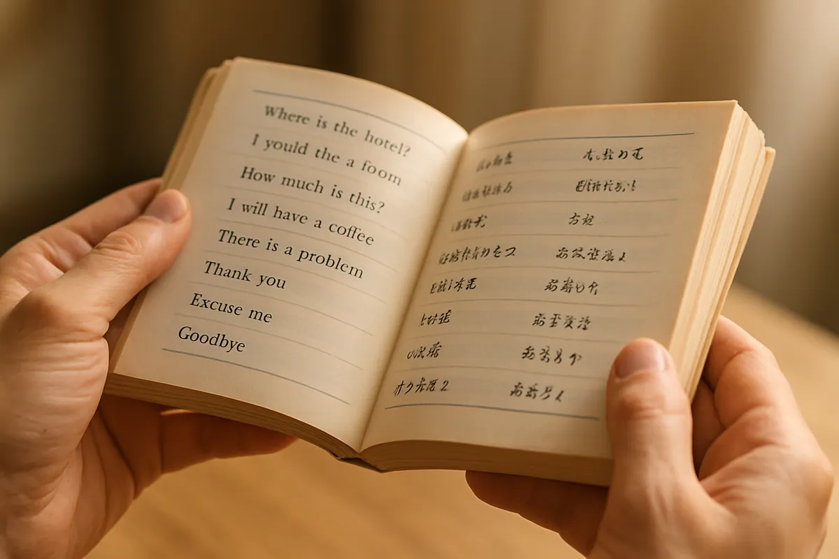 多言語学習と国際資格取得に関する教育的なイメージ素材。