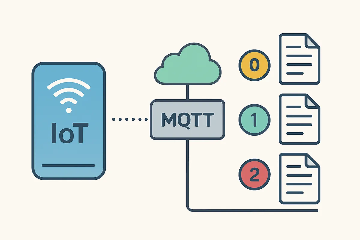 QoS 0 1 2 MQTT メッセージ配信 信頼性レベル At most once At least once Exactly once ブローカー 通信プロトコル IoT