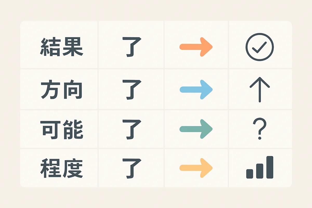 中国語補語 了 le 意味 相性 比較 結果補語 方向補語 可能補語 程度補語 文法機能 動詞 アスペクト
