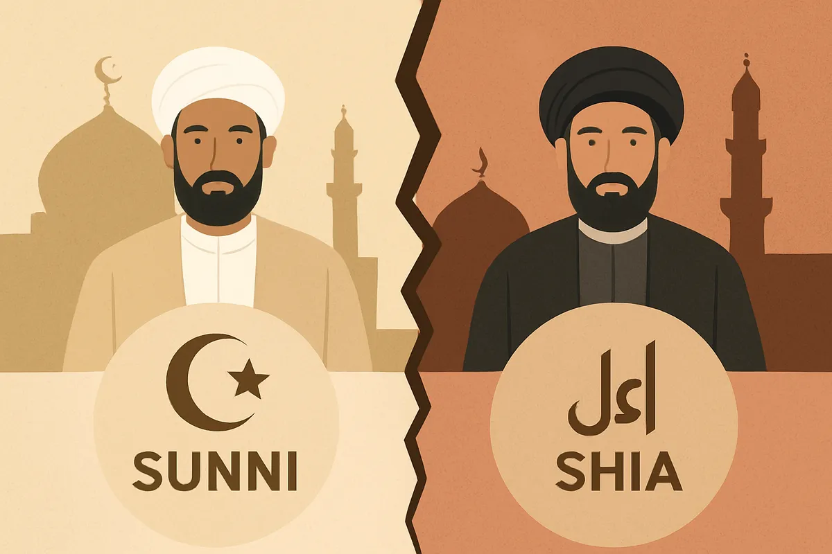 スンニ派 シーア派 イスラム分派 歴史的対立 教義差異 イマーム論 預言者継承 中東 宗派紛争 複雑性 相互理解 Sunni Shia Islam theological differences
