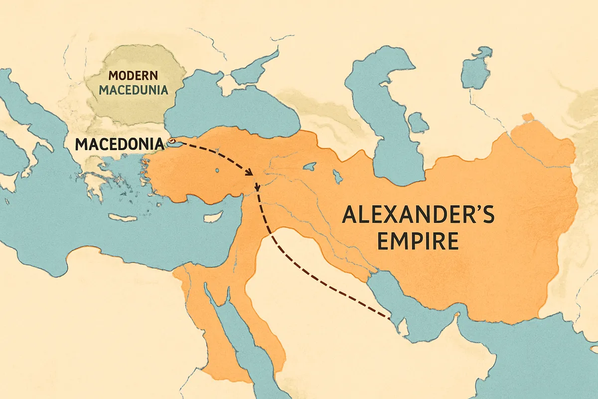 古代マケドニア 現代マケドニア 国境 領土 アレクサンドロス大王 東方遠征 帝国分裂 ヘレニズム 歴史的差異 地政学 バルカン 紀元前4世紀