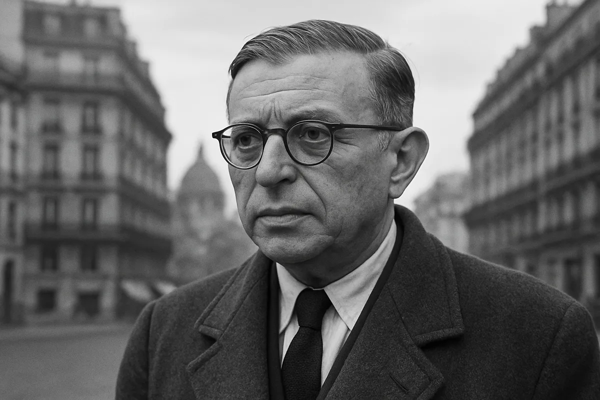 サルトル Jean-Paul Sartre フランス哲学者 実存主義 20世紀 パリ 戦後 自由と責任 実存は本質に先立つ 知識人 文学 政治活動 マルクス主義