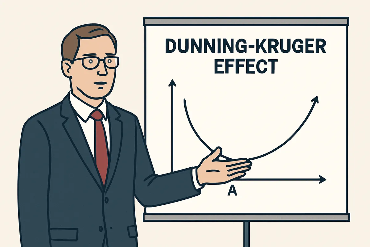 ダニング・クルーガー効果 提唱者 1999年 原著研究 David Dunning Justin Kruger 認知バイアス 能力評価 メタ認知 実験 心理学 認知的偏り