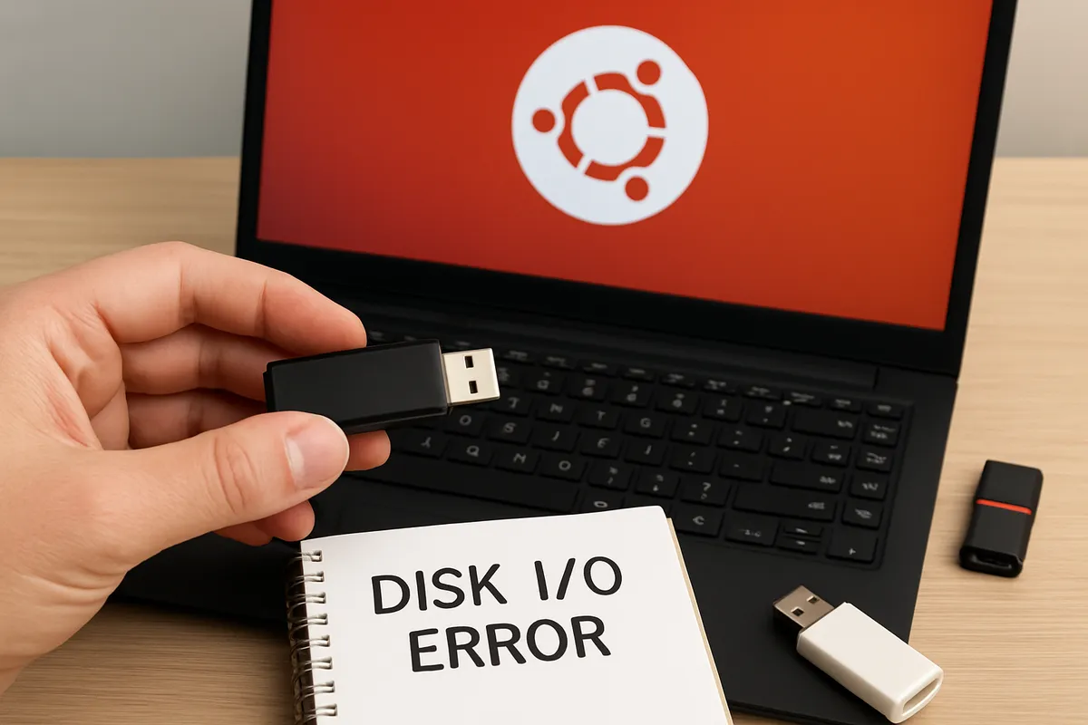 書き込みエラー トラブルシューティング Ubuntu 24.04 LTS インストール USB メディア書き込み ディスク I/O エラー解決 Linux システムセットアップ