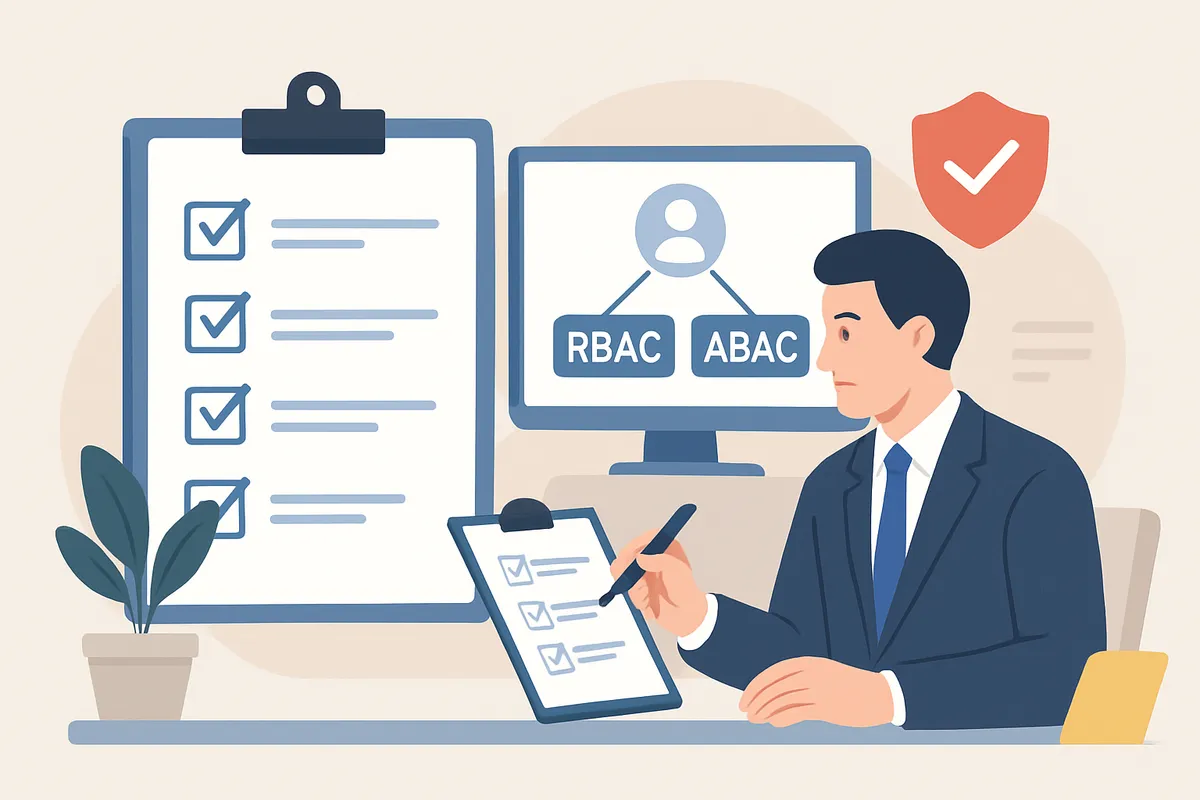 改善策チェックリスト チーム運用 ルール 権限設計 RBAC ABAC 実務的 チェック項目 実装 ガバナンス 組織管理