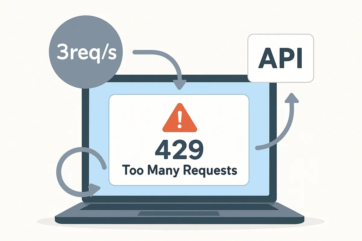 3req/s rate limit 429 Too Many Requests Notion API throttling エラーハンドリング リトライ処理 レート制限 API仕様 HTTP stat