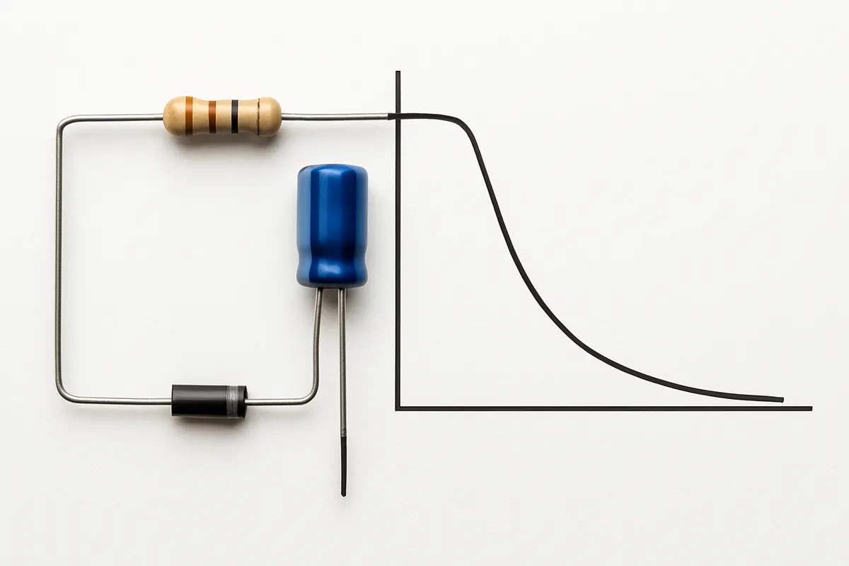RC遅延 抵抗 コンデンサ 時定数 回路応答 電気信号 初心者向け exponential decay 充放電 電子工学 フィルタ特性