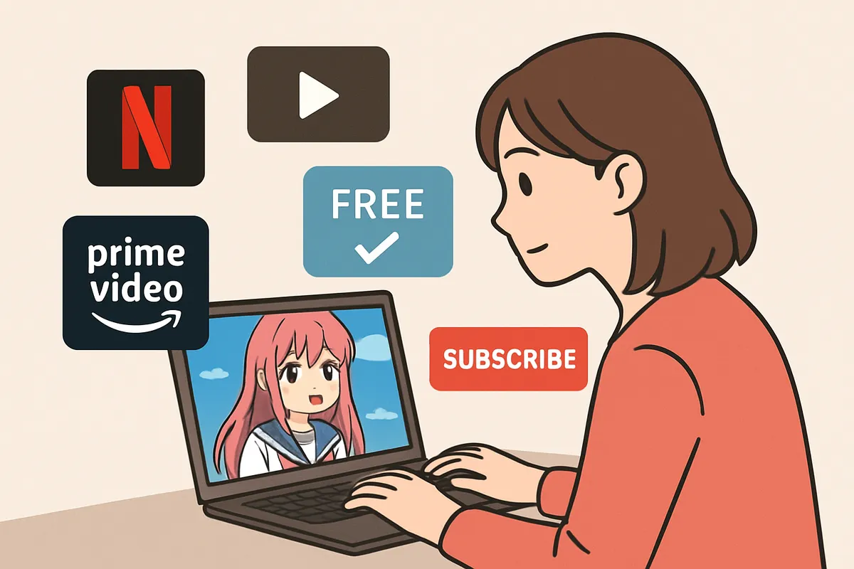 配信サービス 動画サイト Netflix Amazon Prime アニメ 第1話 視聴開始 初心者向け ガイド 無料体験 サブスク 選び方