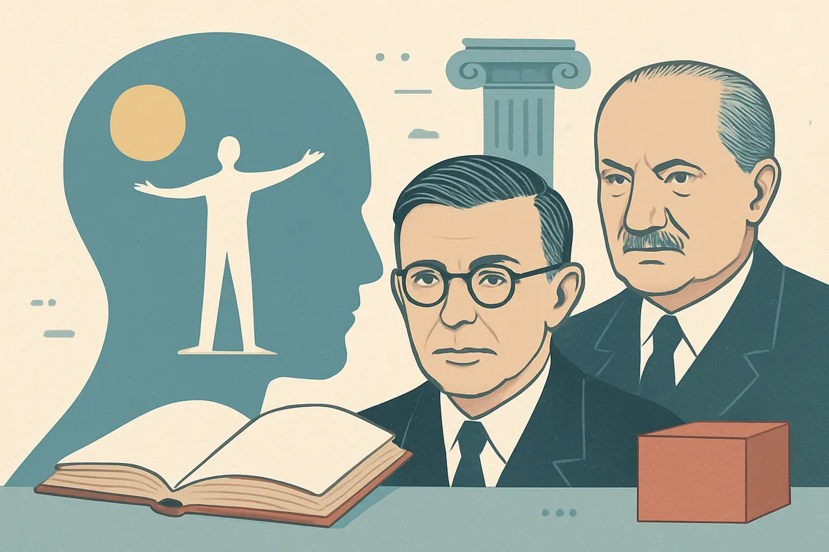 実存主義 existentialism 20世紀 フランス哲学 サルトル ハイデッガー 自由 選択 個人 実存 本質 現代思想