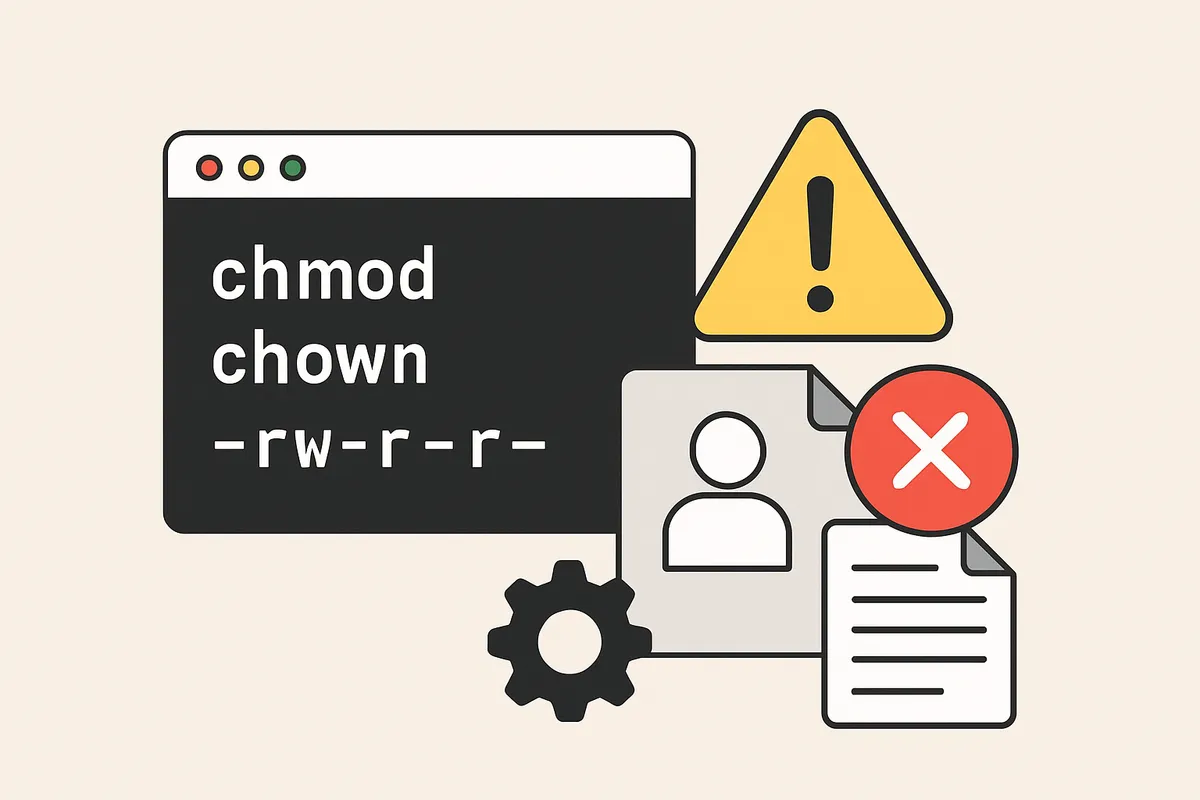 Linux ファイル権限 chmod chown 一般的なエラー パーミッション設定ミス 所有者変更 アクセス拒否 シェルスクリプト トラブル対策 初心者