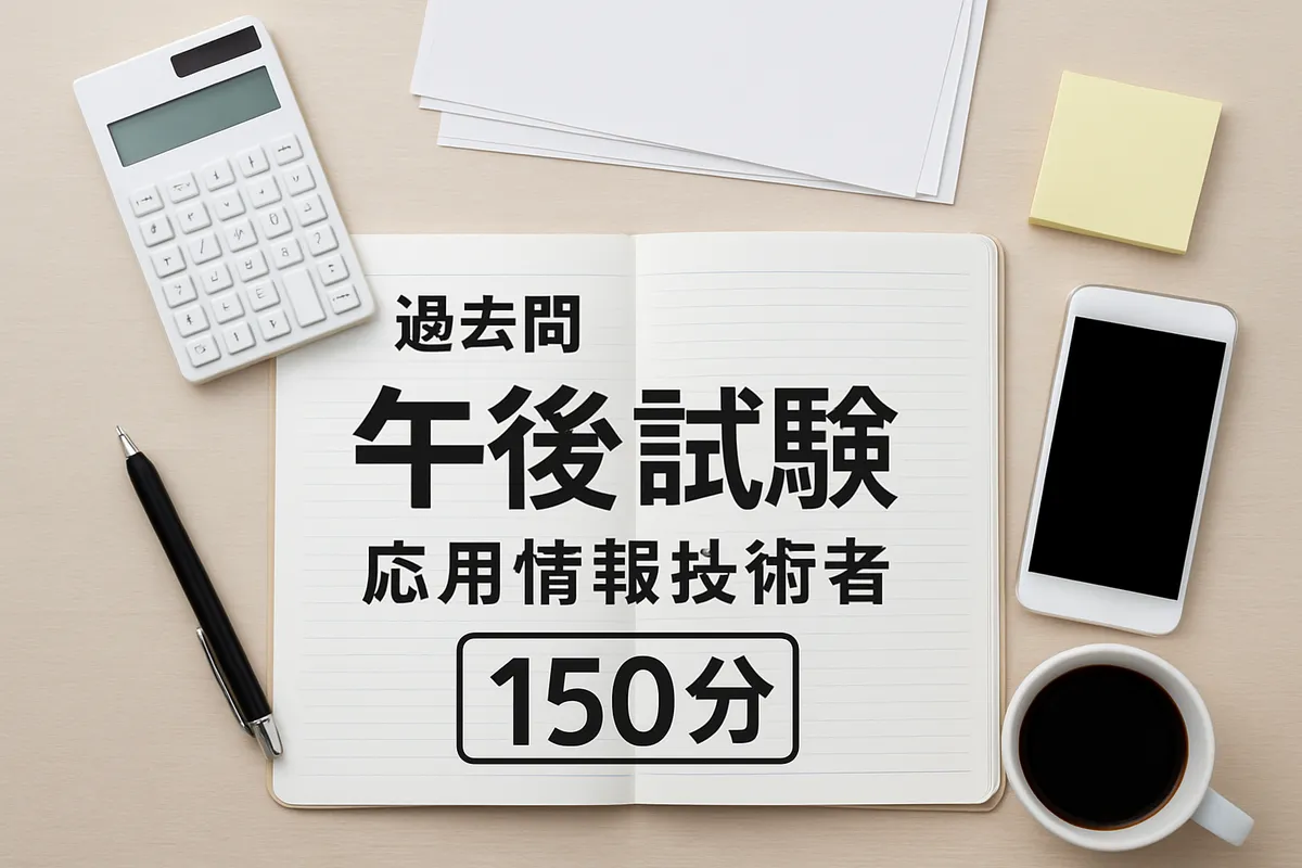 過去問 午後試験 応用情報技術者 分野選択 150分 解き方 合否判定 具体的手順 時間配分 対策方法 iパス 午後問題 実務的スキル 得点戦略