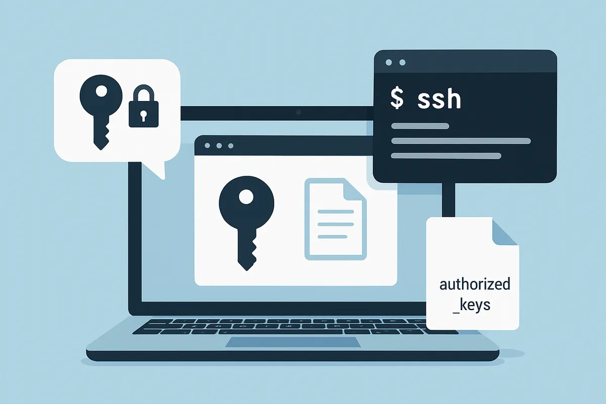 公開鍵認証 SSH設定 RSA鍵生成 秘密鍵 authorized_keys ファイル配置 Linux Unix Windows PuTTY OpenSSH ターミナルコマンド セキュリティ リモート