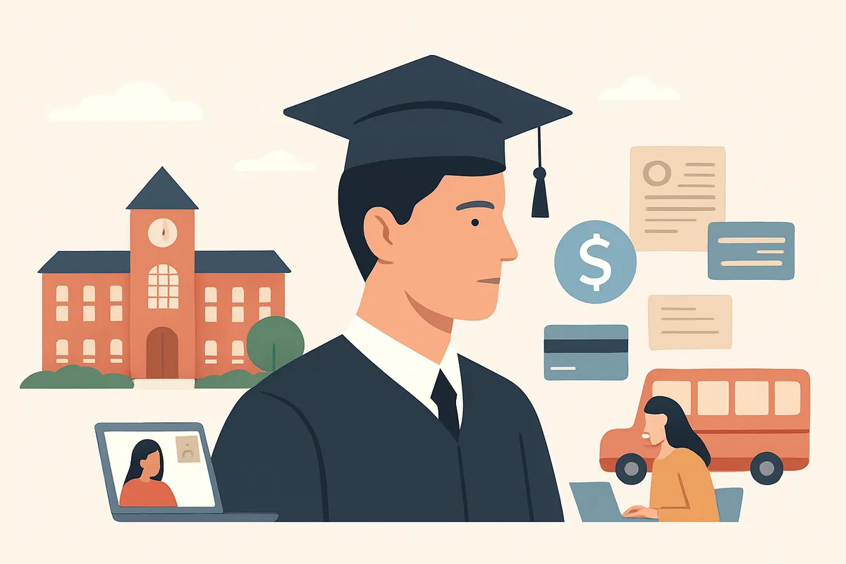 大学院 学費 授業料 奨学金 給付 ローン 通学 オンライン キャンパス アクセス 心理学専攻 修士課程 博士課程 経済支援 教育費 比較