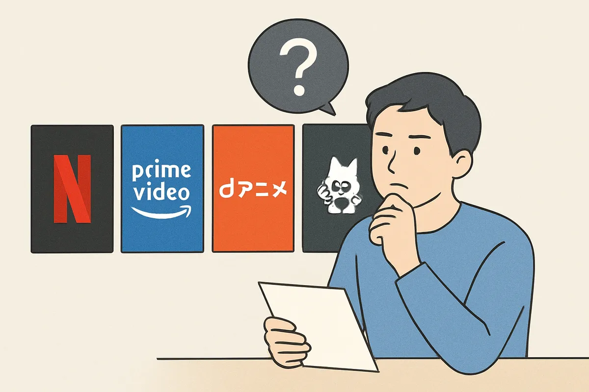 独占配信 サービス選び 比較 アニメ配信プラットフォーム Netflix Amazon Prime Video dアニメストア Abema 2025 2026 契約 ユーザー選択 よくある質問