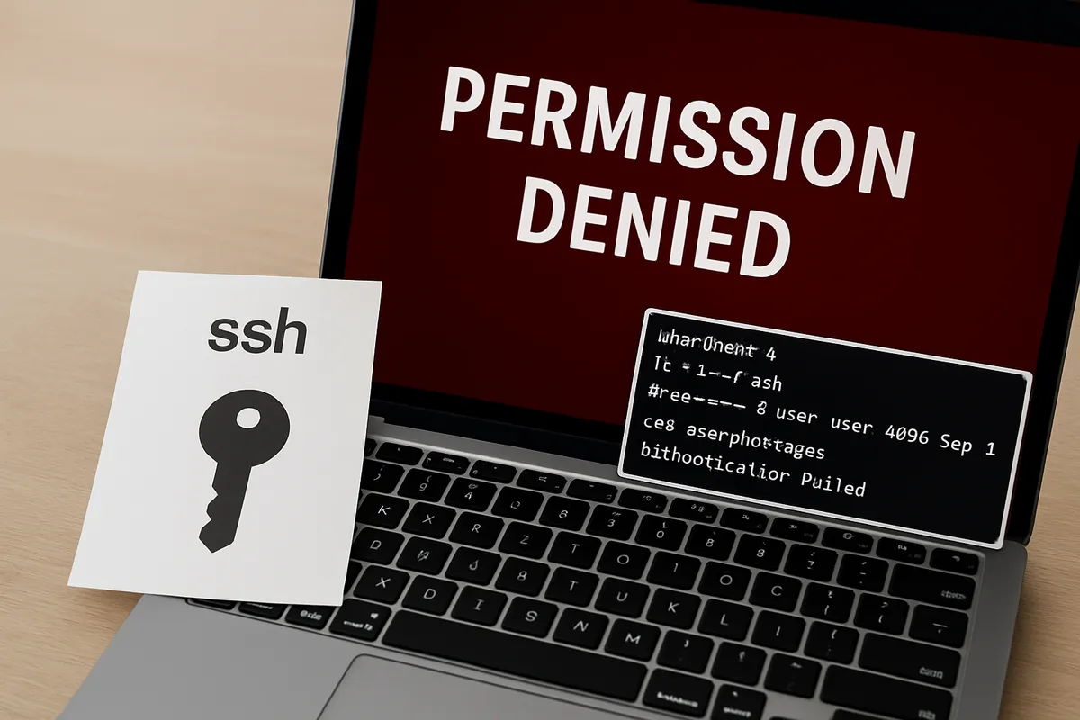 Permission denied SSH エラー対処法 リモートアクセス 認証失敗 秘密鍵 公開鍵 パーミッション設定 接続トラブル Linux Unix サーバー接続 ~/.ssh ファイル権限