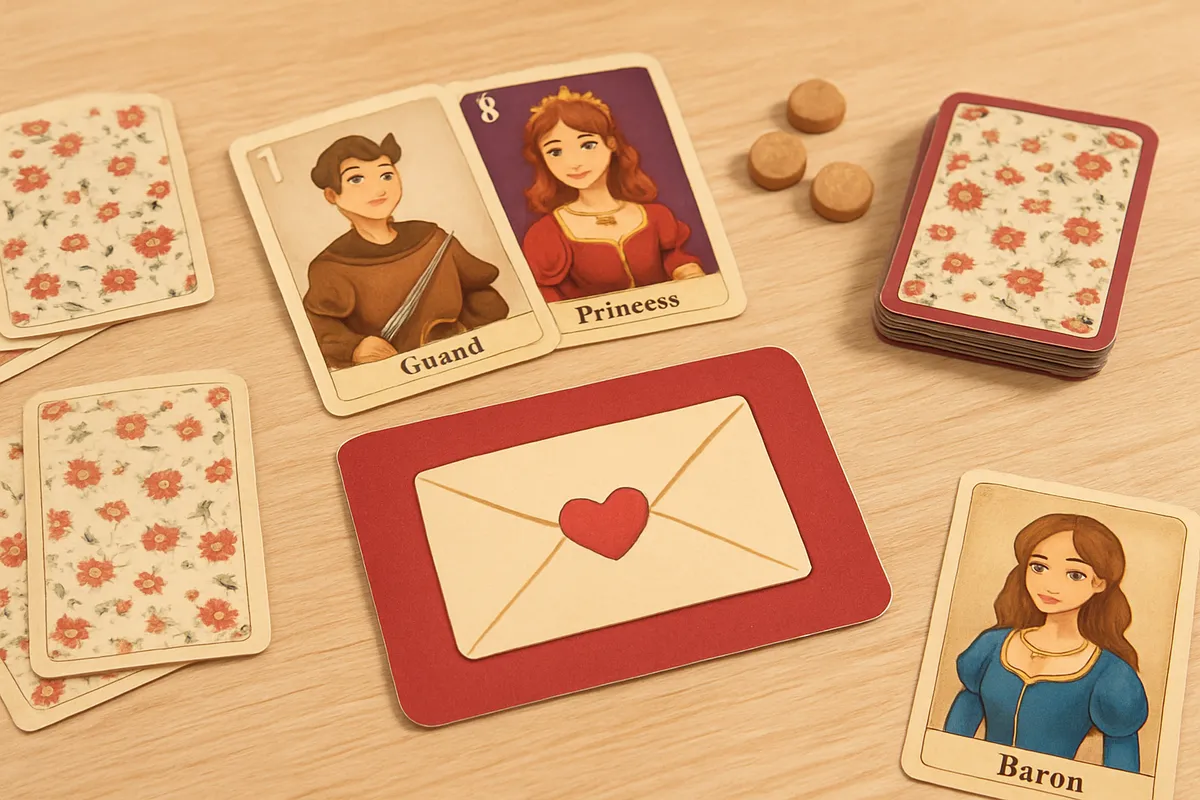 ラブレター Love Letter カードゲーム 2人から4人 推理 正月 パーティーゲーム 短時間 心理戦 家族向け 貴族 プリンセス