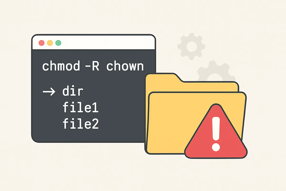 chmod chown recursive -R ファイル権限 注意点 事故防止 Linux コマンド ディレクトリ パーミッション 所有者 グループ セキュリティリスク