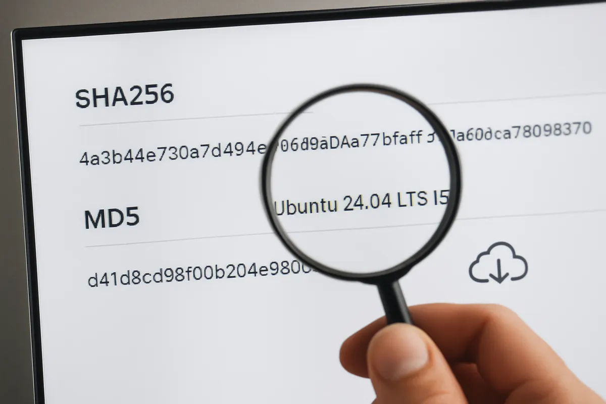 checksum SHA256 MD5 ハッシュ値 検証 Ubuntu 24.04 LTS ISO イメージ ダウンロード ファイル整合性 セキュリティ インストール前 確認