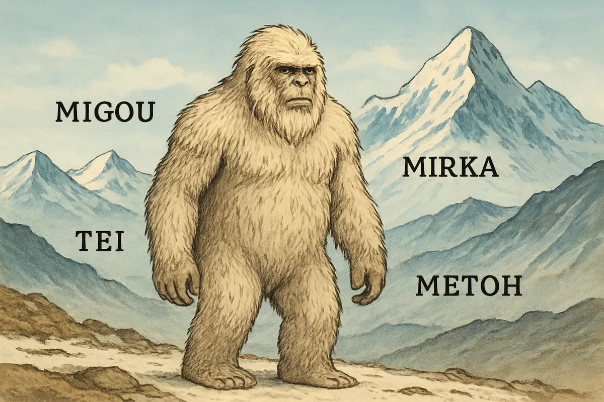 イエティ regional names ヒマラヤ yeti migou mirka テイ metoh himalayan cryptid Tibet Nepal Bhutan 地域別呼称 伝承 民族呼