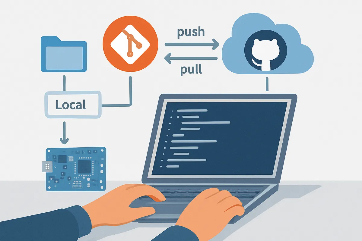 Git remote push pull リモートリポジトリ ローカルリポジトリ コマンド 電子工作 バージョン管理 GitHub 初心者向け ワークフロー