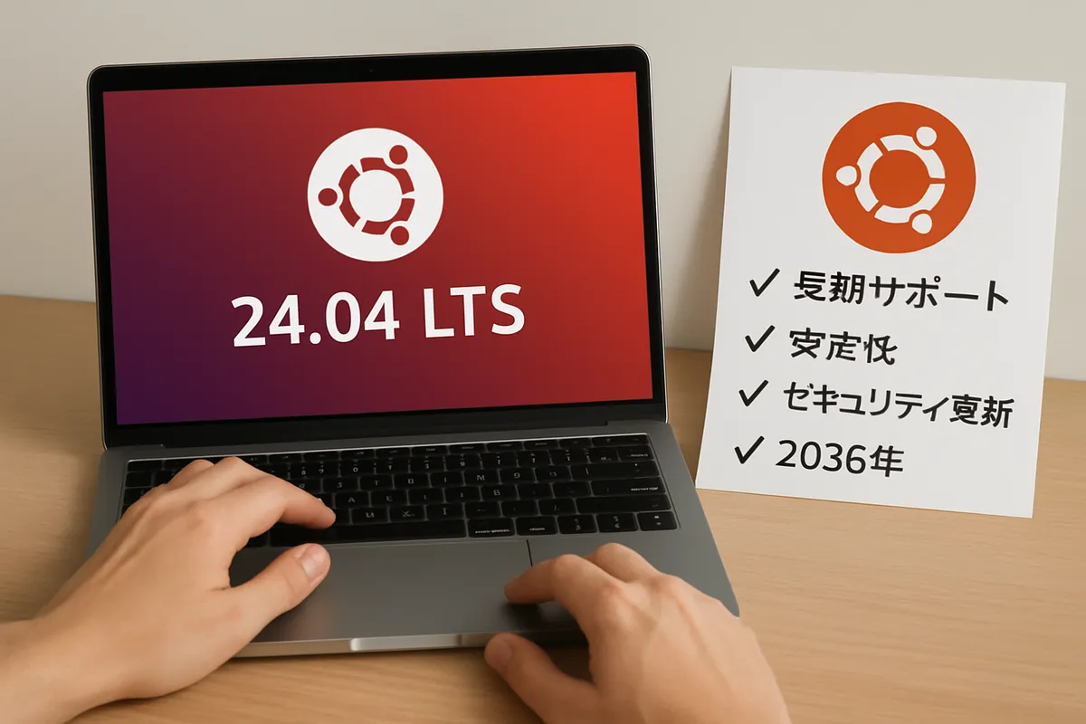 Ubuntu 24.04 LTS 長期サポート 安定性 セキュリティ更新 2036年 Debian系 Linux OS インストール 推奨版 エンタープライズ対応 free open-source