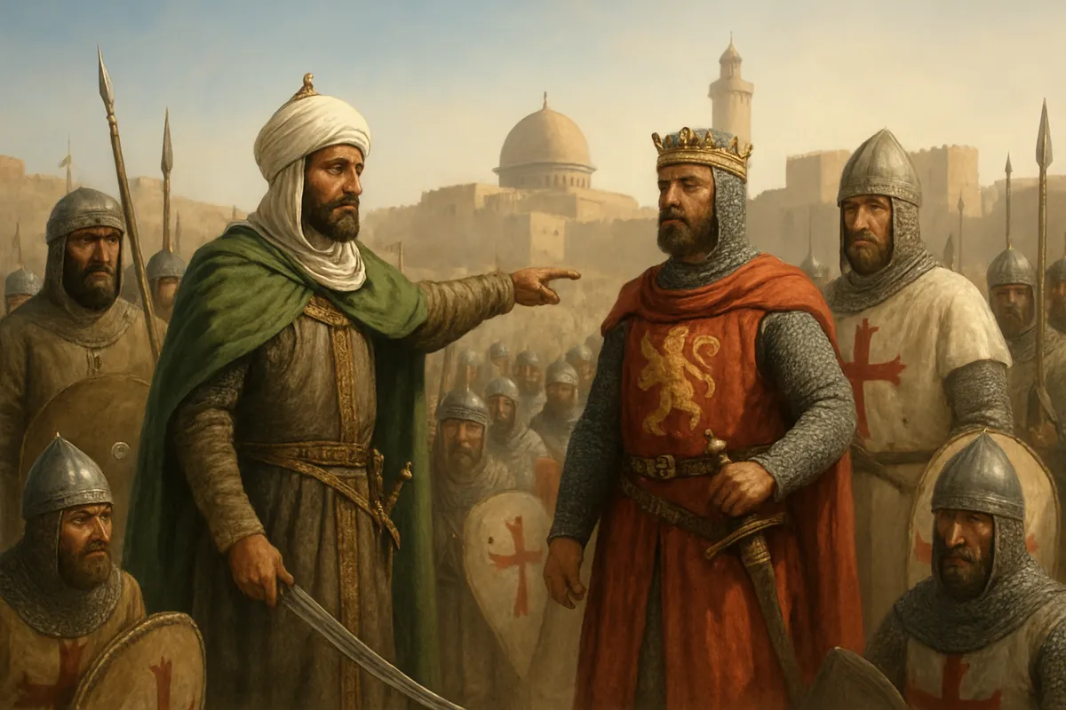第3次十字軍 サラディン 1189-1192年 リチャード獅子心王 イスラム軍 聖地エルサレム 中東 シリア アッコン アルスーフ戦役 十字軍国家 イスラム統一
