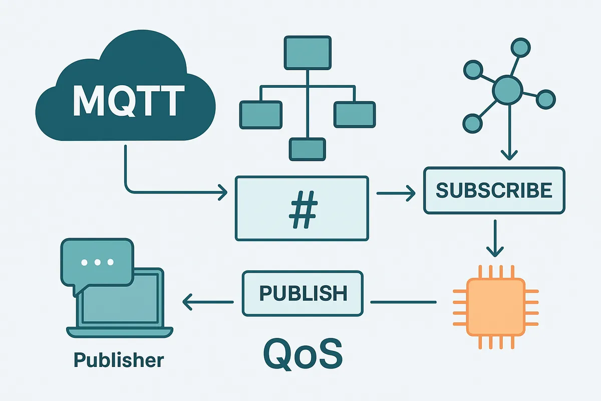 MQTT 階層トピック ワイルドカード サブスクライブ パブリッシュ ブローカー QoS メッセージング IoT プロトコル 通信 publish subscribe hierarchical wil