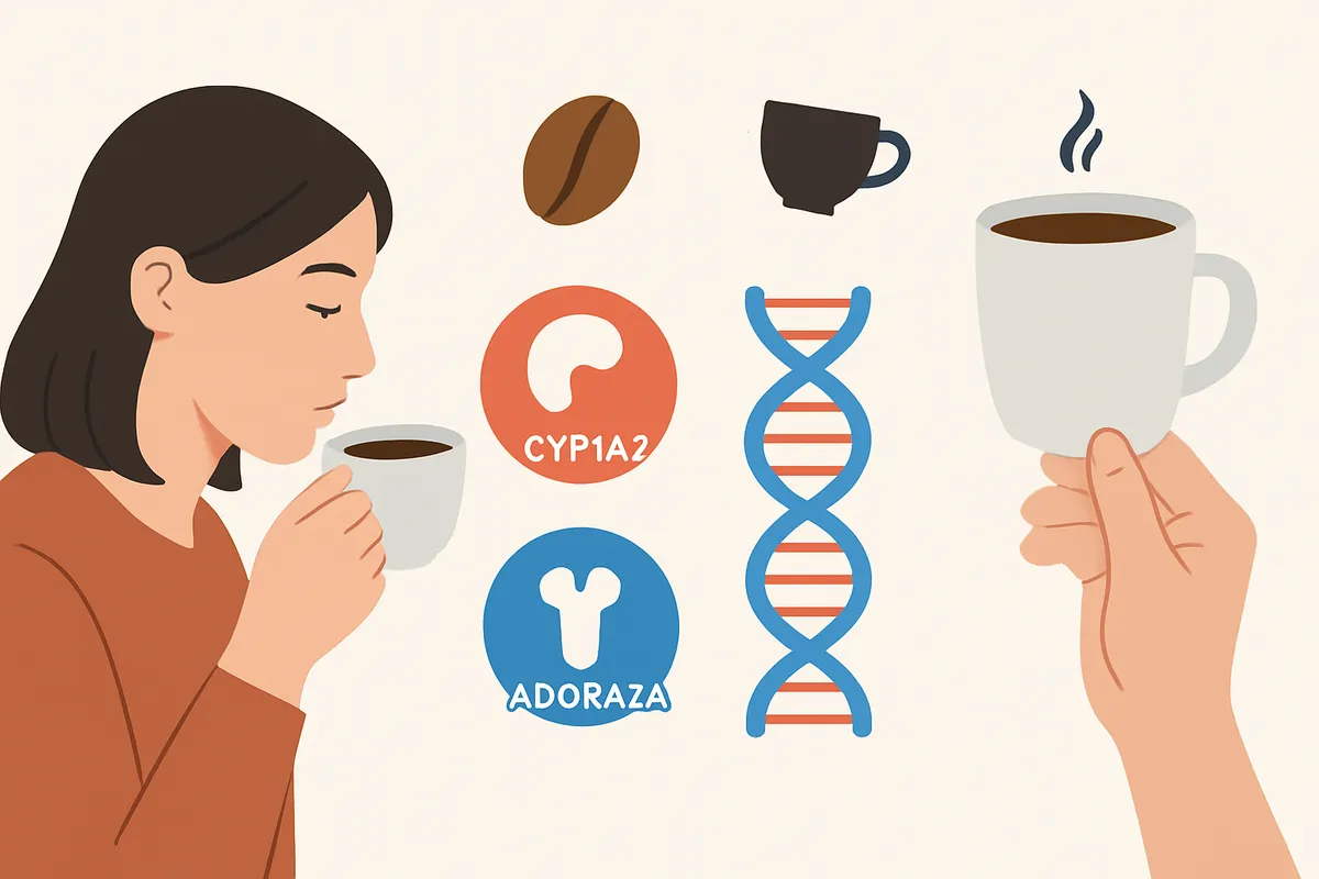 カフェイン感受性 個人差 遺伝子 CYP1A2酵素 代謝速度 ADORA2A受容体 caffeine sensitivity genetic variation metabolism 体質 成人400