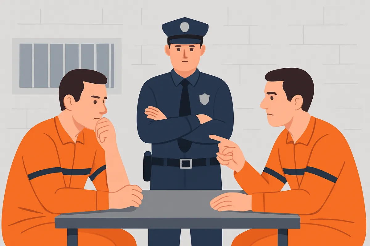 囚人のジレンマ 具体例 ナッシュ均衡 ゲーム理論 協力 背信 逮捕 囚人 取り引き 戦略 prisoner's dilemma Nash equilibrium 非協力ゲーム 経済学