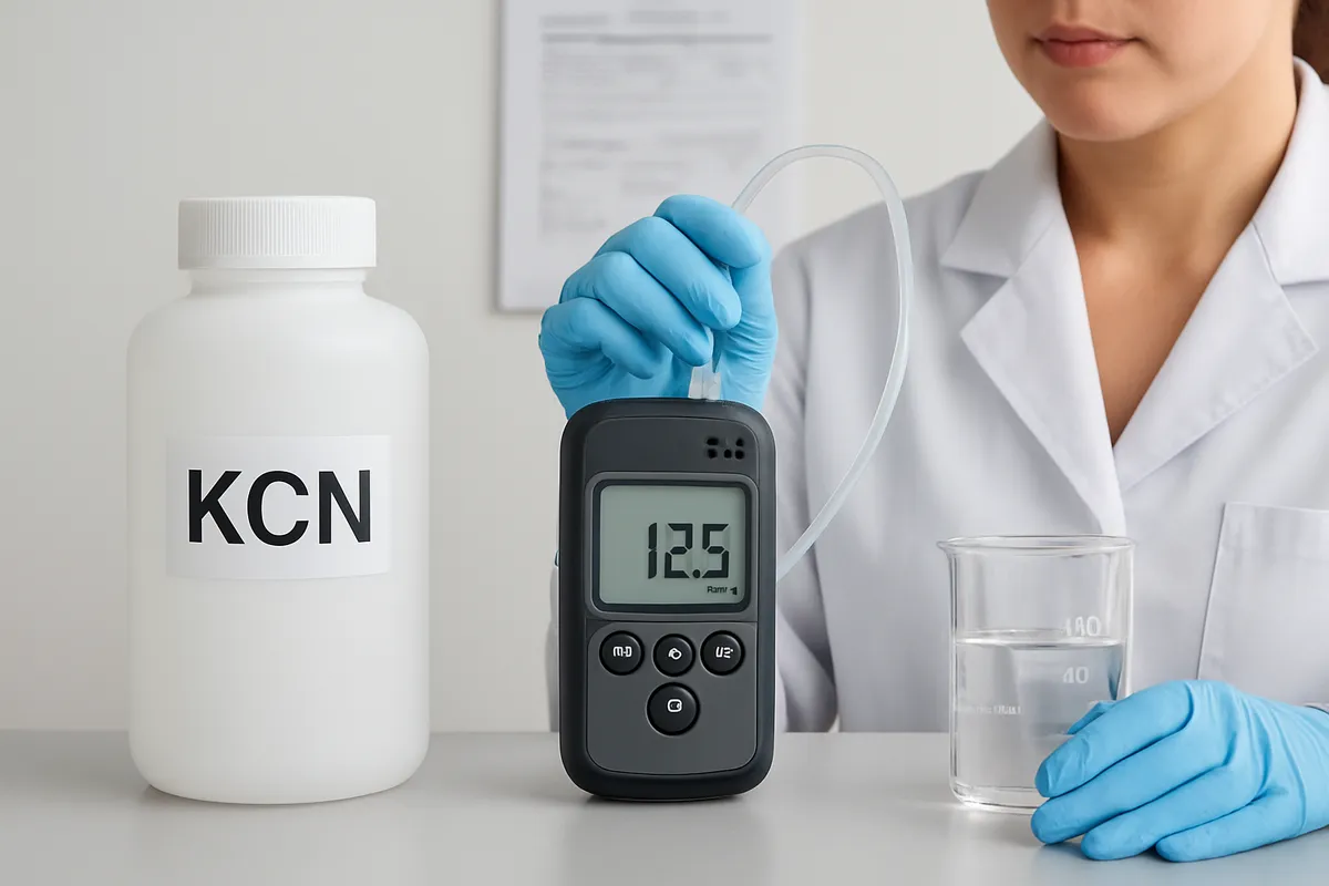 青酸カリ KCN HCN 作業環境基準 濃度測定 労働安全 化学物質 許容値 ppm mg/m³ 中毒機序 呼吸障害 細胞呼吸阻害