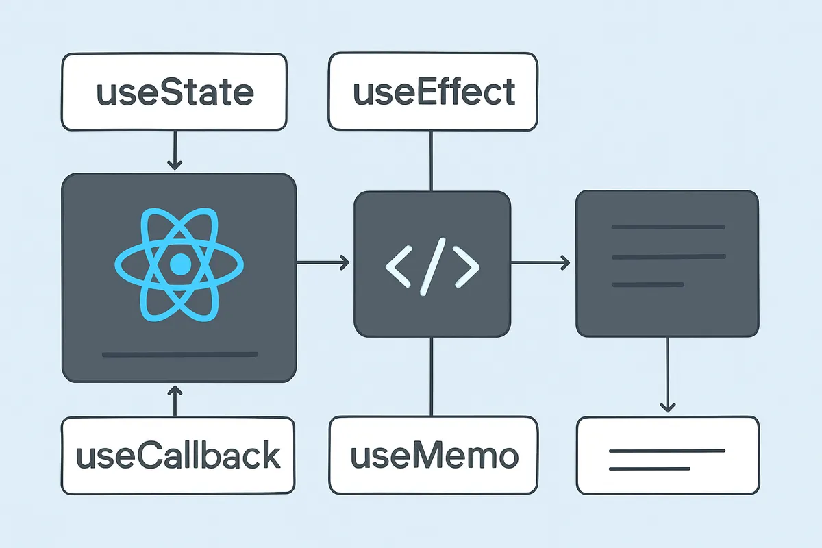 Hooks React ライフサイクル useEffect useState useCallback useMemo 関数型コンポーネント 状態管理 副作用処理 依存配列 カスタムHook 再レンダリ