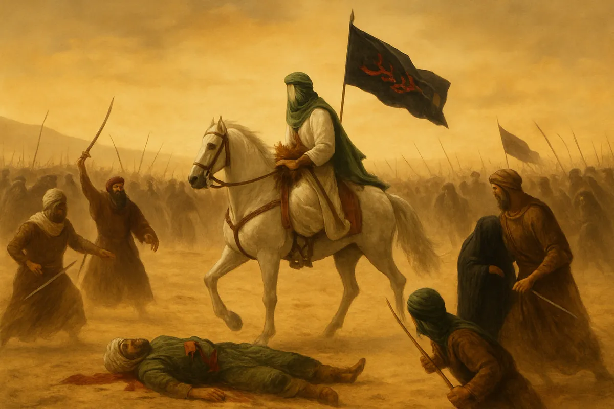 カルバラーの戦い Karbala 680年 イマーム・フサイン殉教 シーア派 スンニ派 イスラム分裂 イラク アシュラー 預言者ムハンマド後継者 宗教対立 アラビア