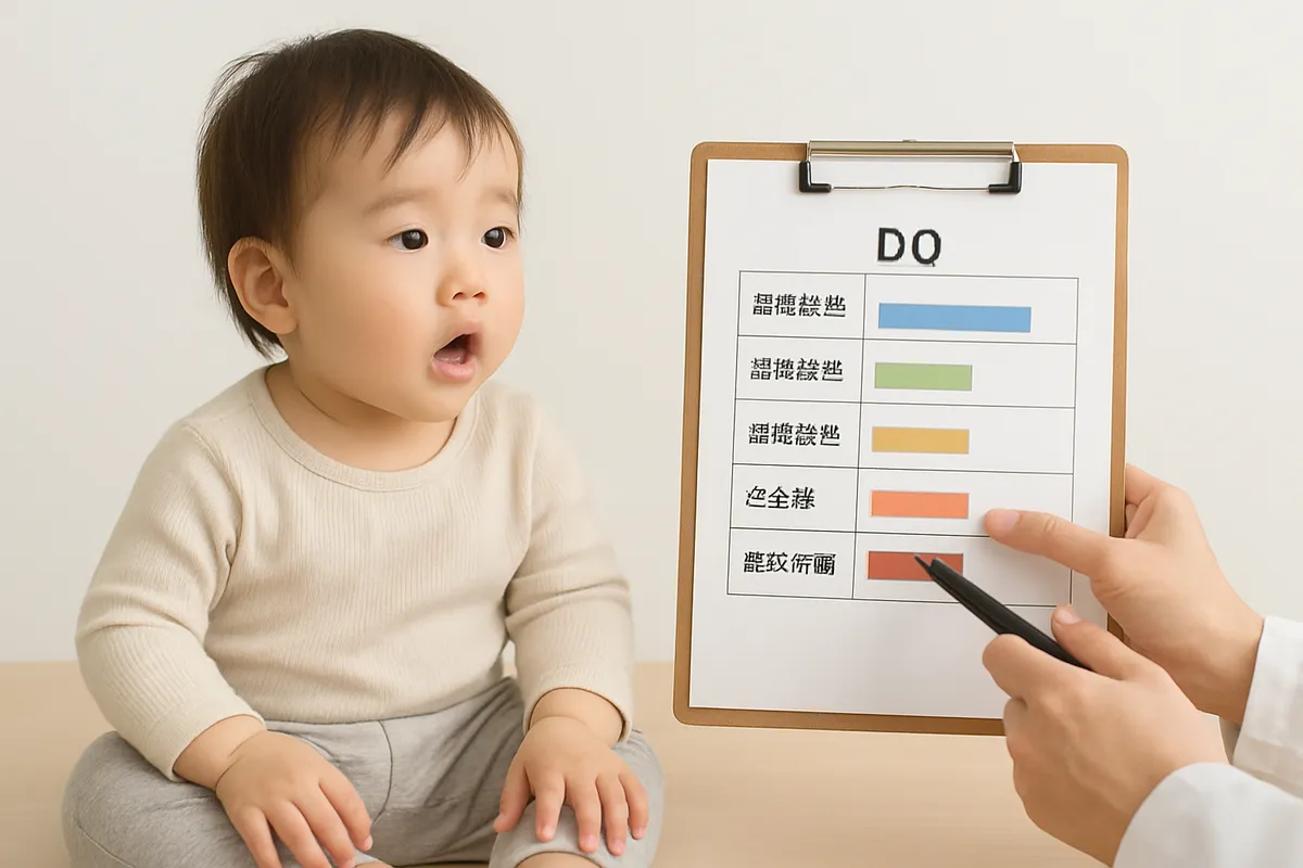 発達検査 DQ 発達指数 乳幼児 認知能力 運動発達 言語発達 社会性 適応行動 心理評価 developmental quotient 診断 成長評価