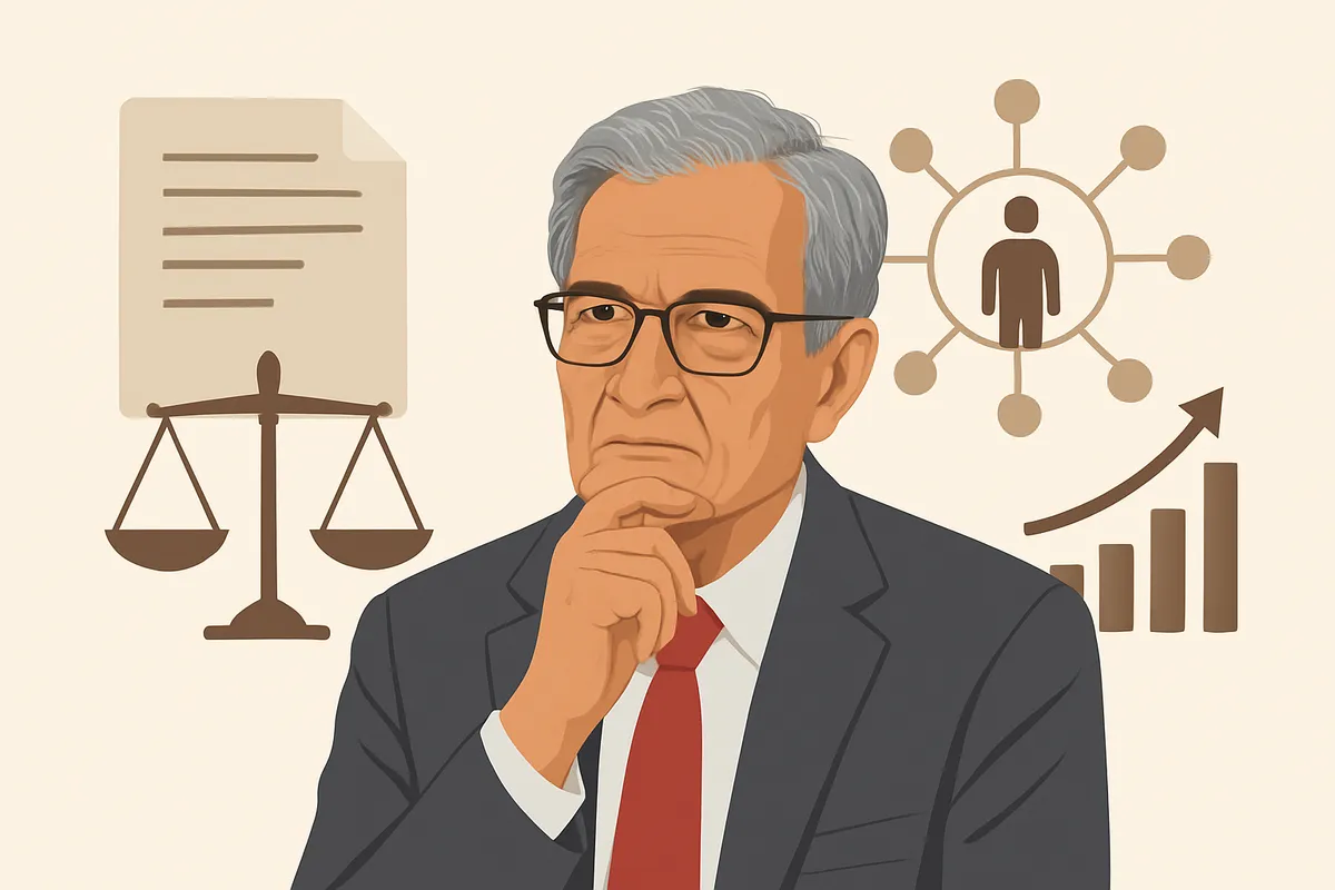 セン Amartya Sen 批判 ロールズ正義論 原初状態 功利主義 能力アプローチ capabilities 分配正義 自由 人間発展 経済哲学