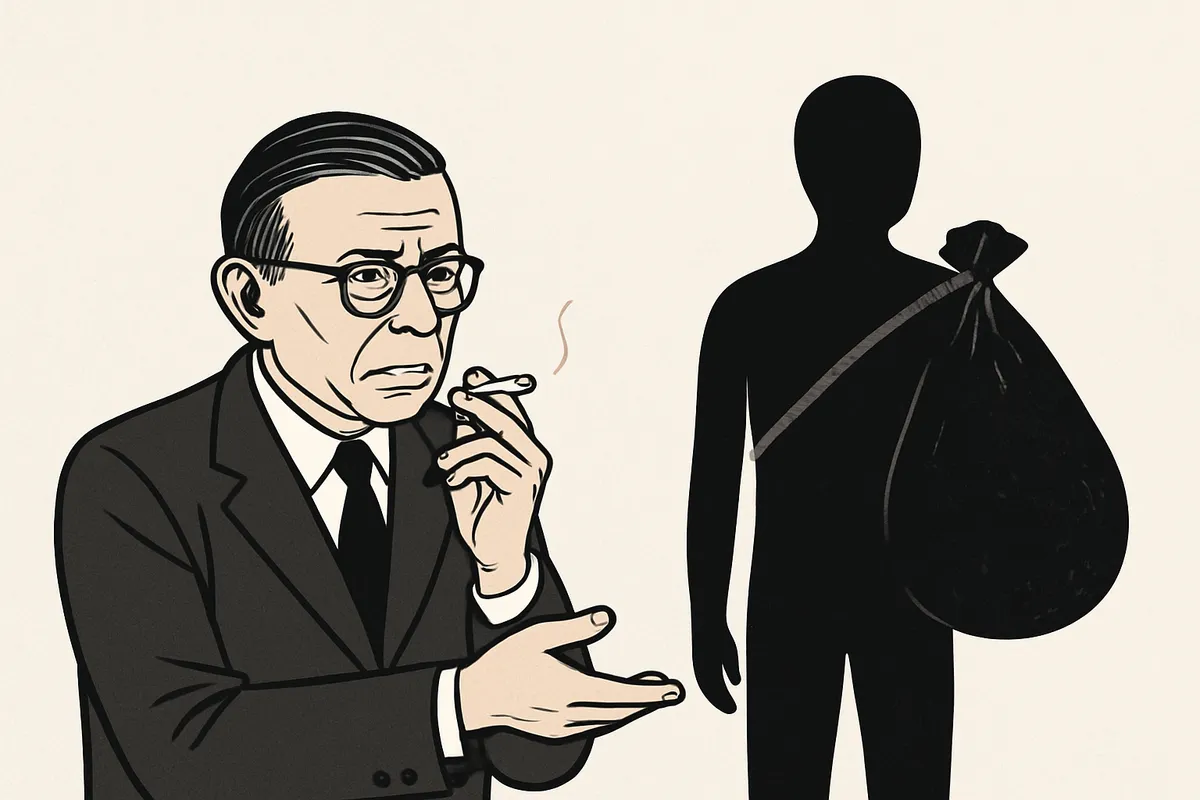 サルトル 実存主義 実存 本質 existentialism 自由 選択 人間 実在 20世紀 フランス 哲学 自由の重荷 本質先在論批判