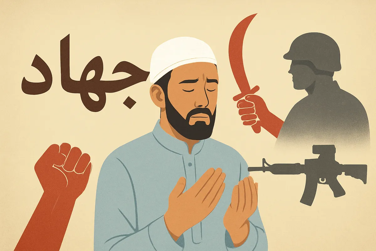 ジハード jihad 近接語 区別 イスラム教 アラビア語 内的闘争 外的戦闘 holy war 誤解 本来の意味 宗教用語