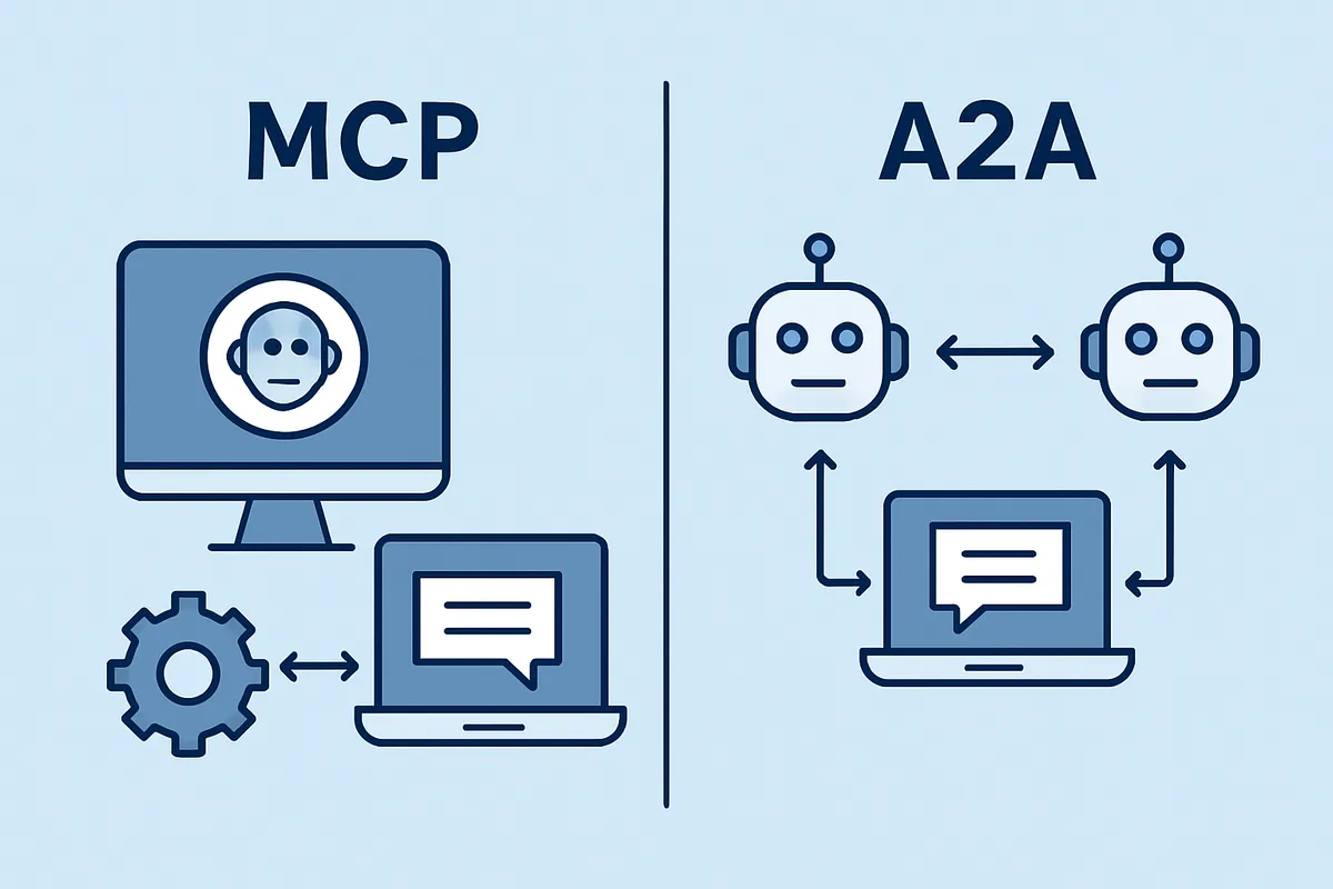 MCP Model Context Protocol A2A Agent-to-Agent 違い 比較 エージェント連携 プロトコル アーキテクチャ 通信方式 相互運用性 実装 選択基準