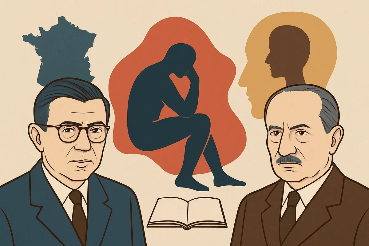 実存主義 誕生背景 existentialism 20世紀 フランス サルトル ハイデッガー 戦後思想 人間の自由 本質存在 哲学運動 実存先在