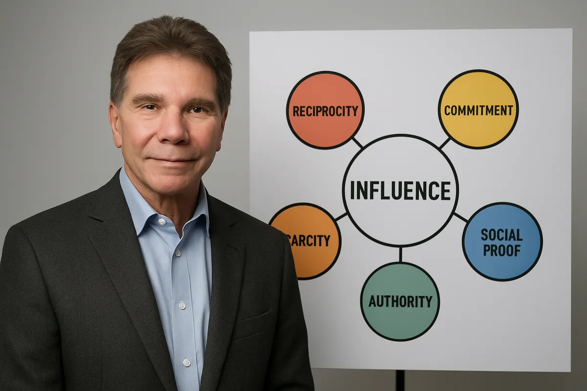 ロバート・チャルディーニ Robert Cialdini 影響力の武器 Influence 説得心理学 6つの原則 返報性 一貫性 社会的証明 権威性 好意 希少性 persuasion psycho