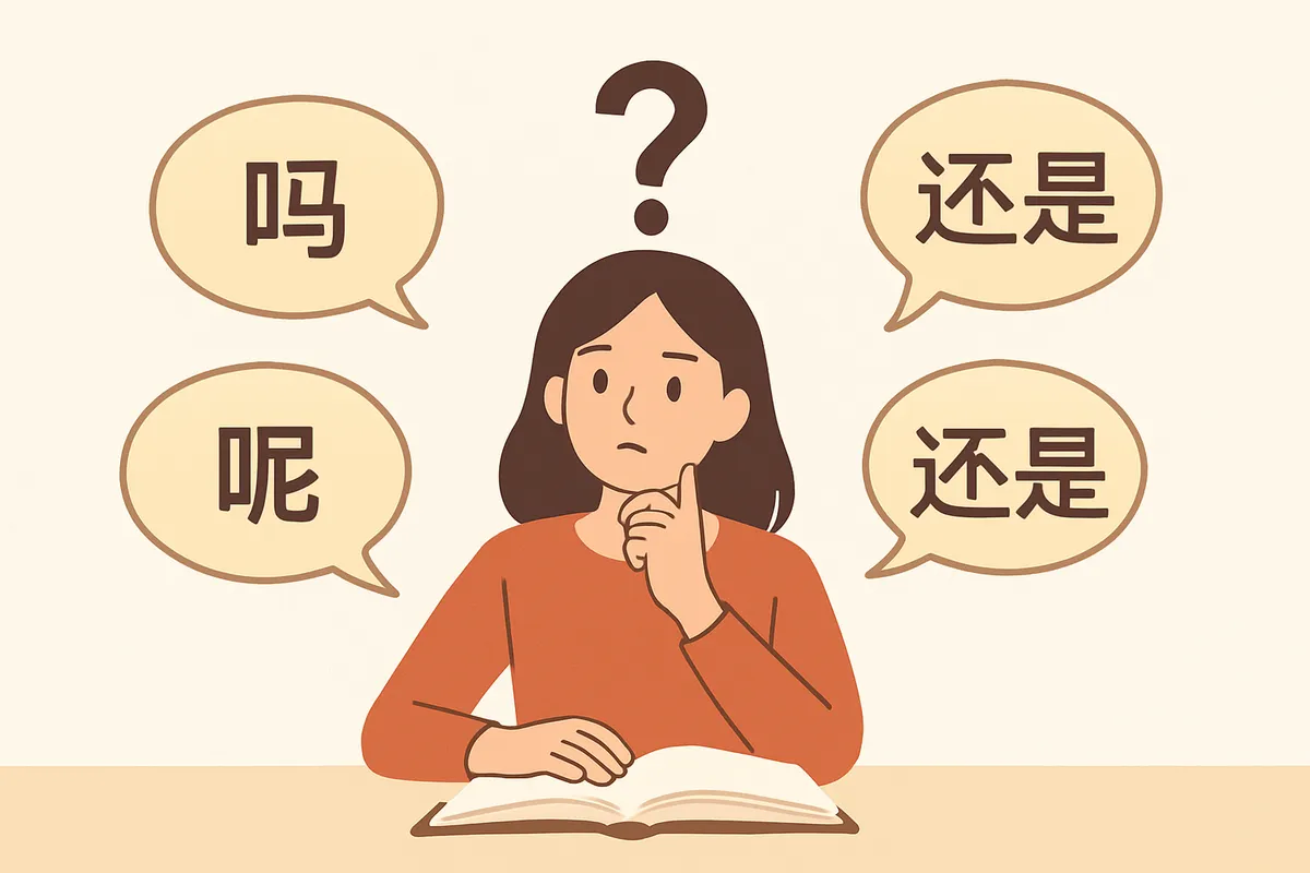 返答の型 吗 呢 还是 中国語 疑問文 パターン 肯定応答 否定応答 文法 言語学習