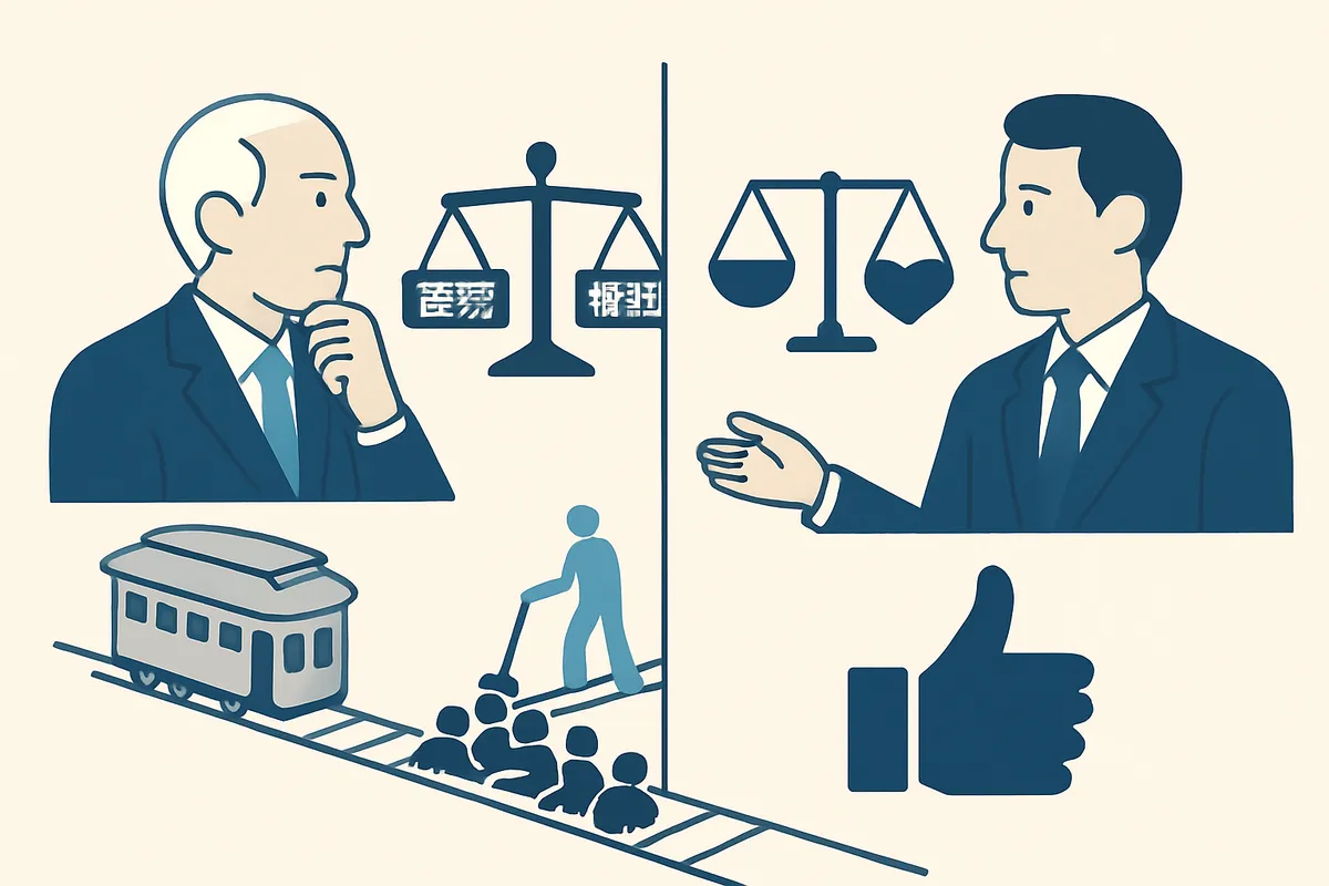 義務論 deontology カント 道徳法則 義務 権利 行為 トロッコ問題 倫理学 結果主義との対比 道徳的正当性 行為者責任