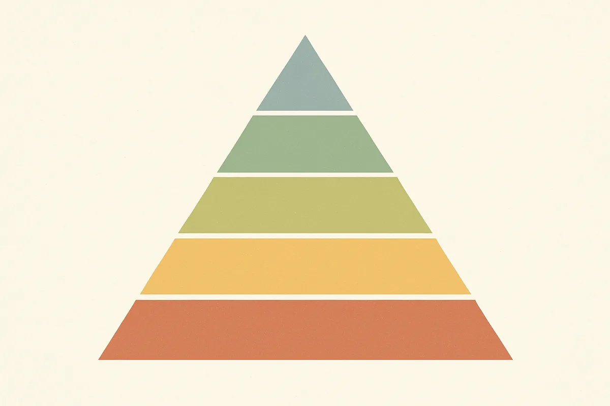 マズロー Maslow 欲求段階説 5段階 自己実現 生理的欲求 安全欲求 社会的欲求 尊重欲求 心理学 人間動機づけ Abraham Maslow ピラミッド