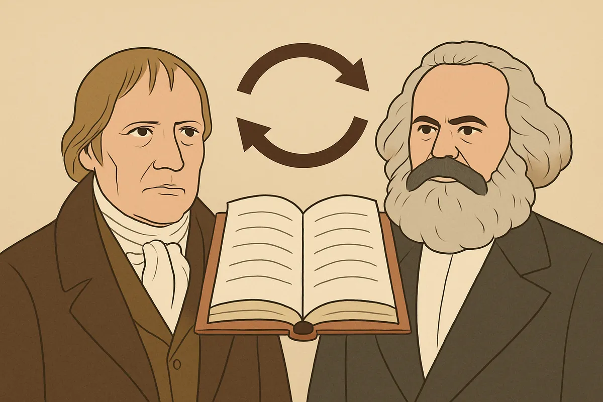 ヘーゲル Hegel マルクス Marx 歴史弁証法 弁証法的唯物論 価値論 労働価値説 階級闘争 19世紀ドイツ哲学 政治経済学批判 共産主義