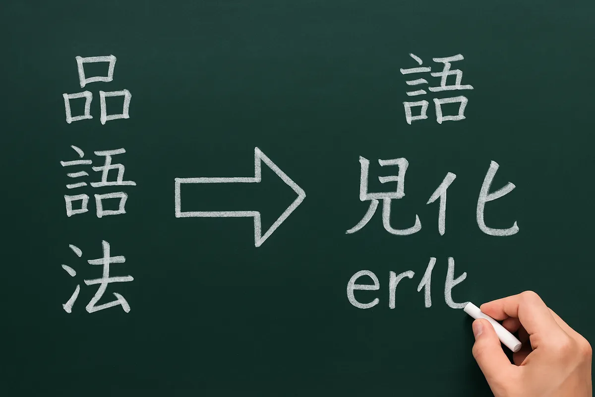 品詞 語形差 儿化 er化 中国語 発音 音韻変化 北京官話 方言差 語末 語彙 文法 mandarin phonetic rules