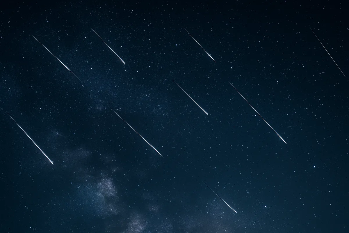 天文カレンダーの主要な天体現象と星空観測のイベントを表現した画像。