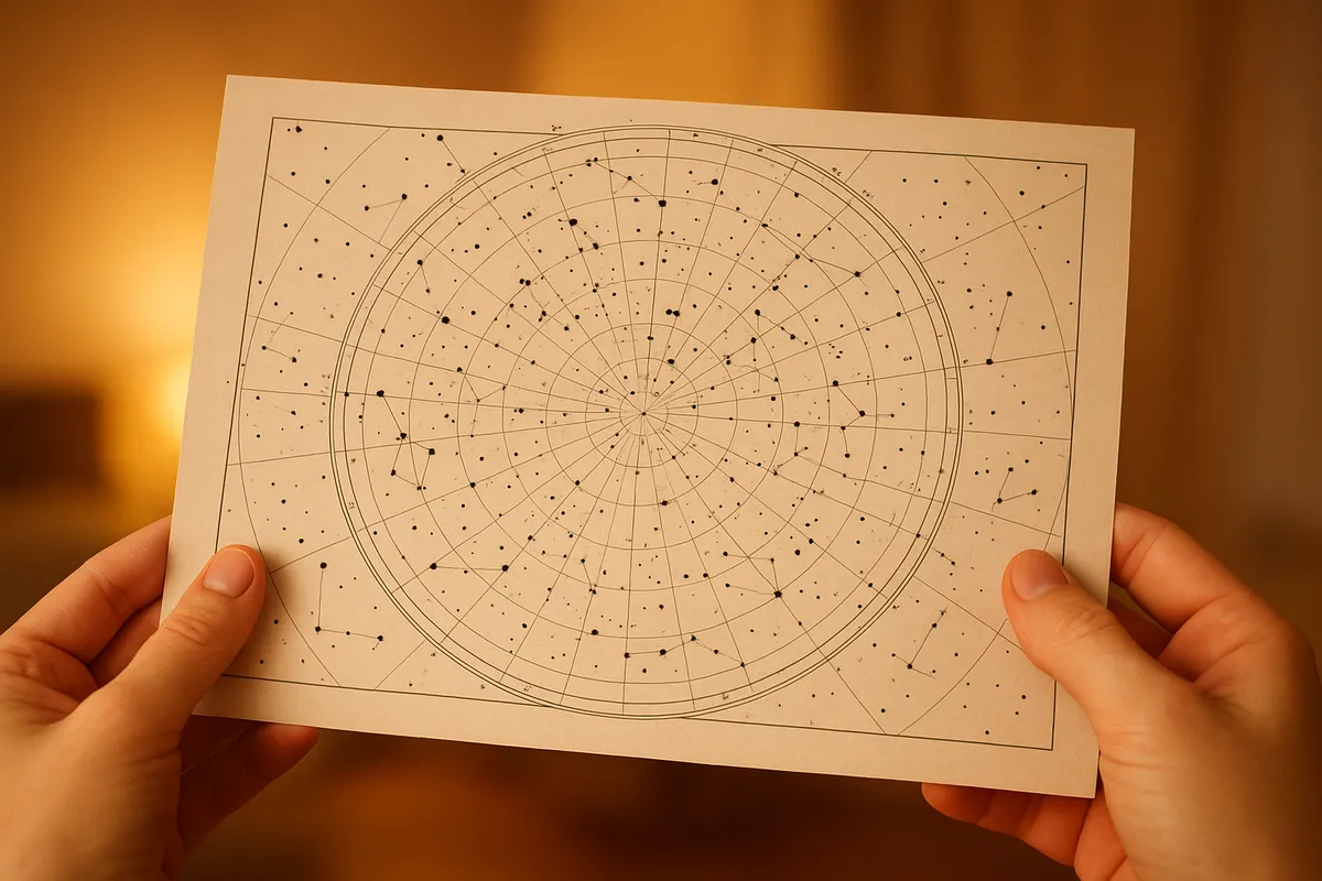 天文カレンダーの主要な天体現象と星空観測のイベントを表現した画像。