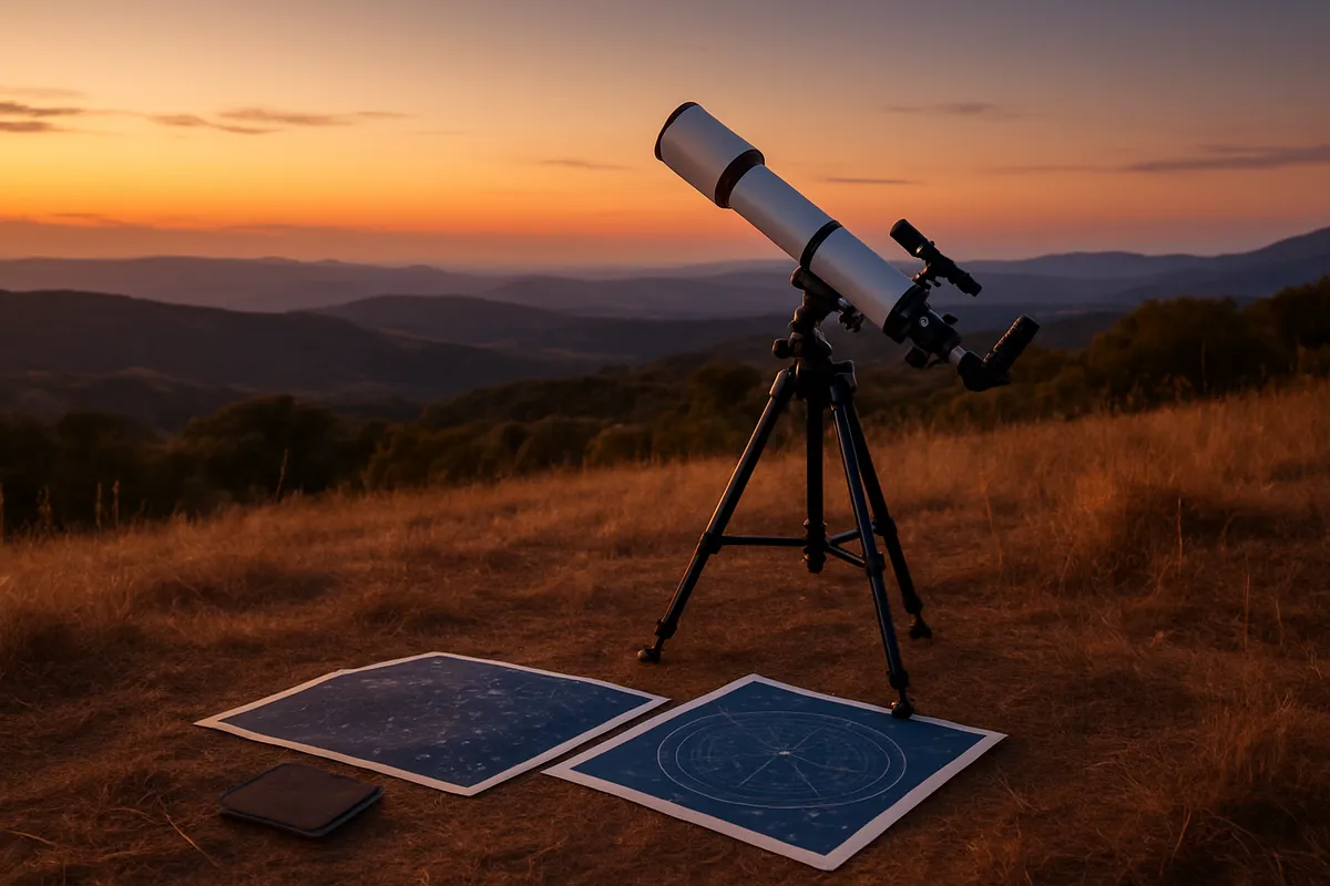 太陽系の惑星を観測する天体観測ガイドのイメージ写真。