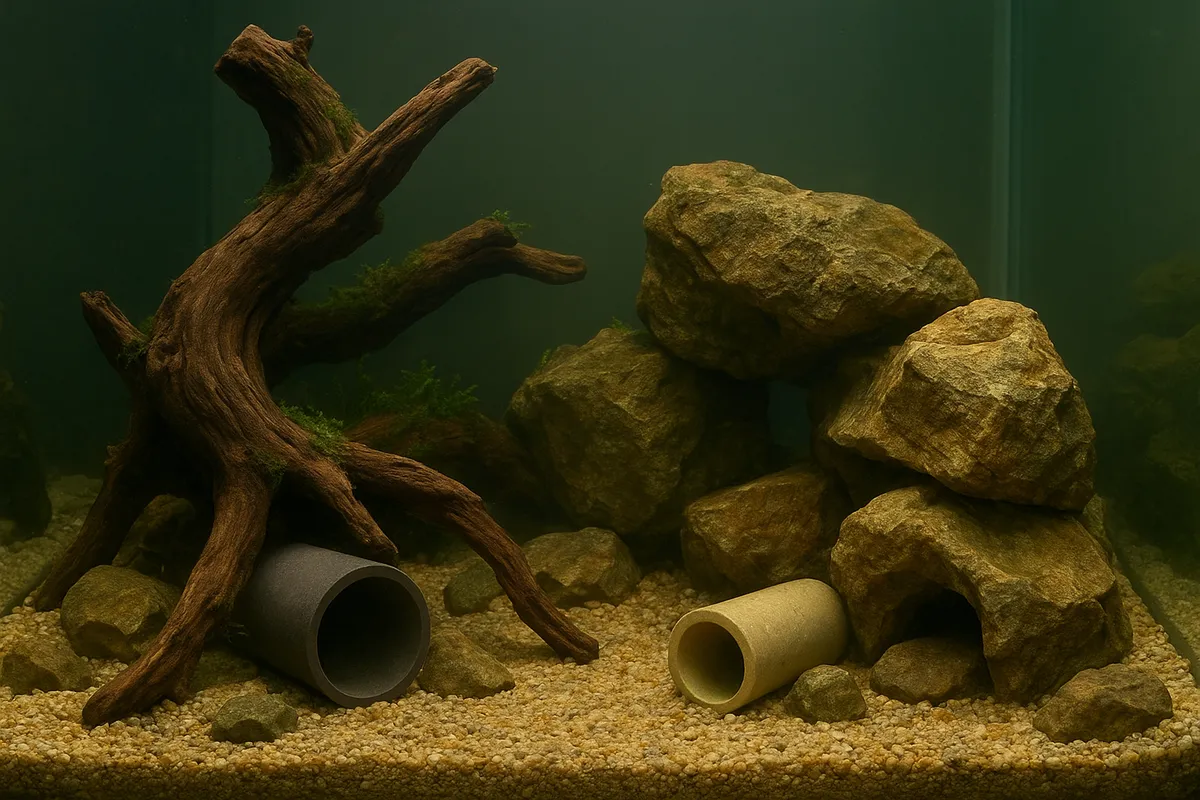 淡水魚飼育のための水槽管理機器とアクアスケープの実例集。